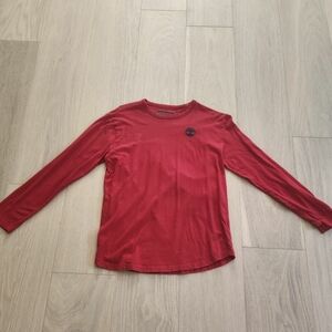 Boys Red Timberland T-Shirt Size L 14/16
